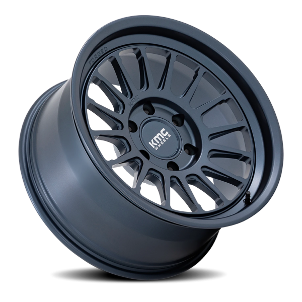 KMC KM447LX Impact Forged Wheel - 18x9 Metallic Blue Rim (6x139.7 Bolt Pattern, -12mm Offset, 106...