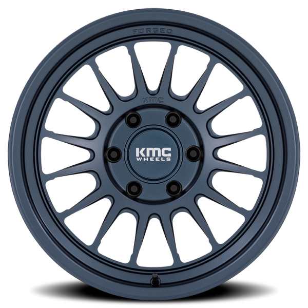 KMC KM447LX Impact Forged Wheel - 18x9 Metallic Blue Rim (6x139.7 Bolt Pattern, -12mm Offset, 106...
