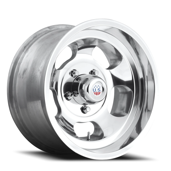 US Mags U101 Indy Wheel - 15x10 High Luster Polished Rim (5x114.3 Bolt Pattern, -50mm Offset, 72....