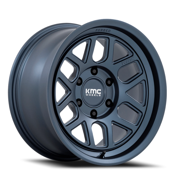 KMC KM446 Mesa Forged Monoblock Wheel - 18x9 Metallic Blue Rim (6x139.7 Bolt Pattern, -12mm Offse...