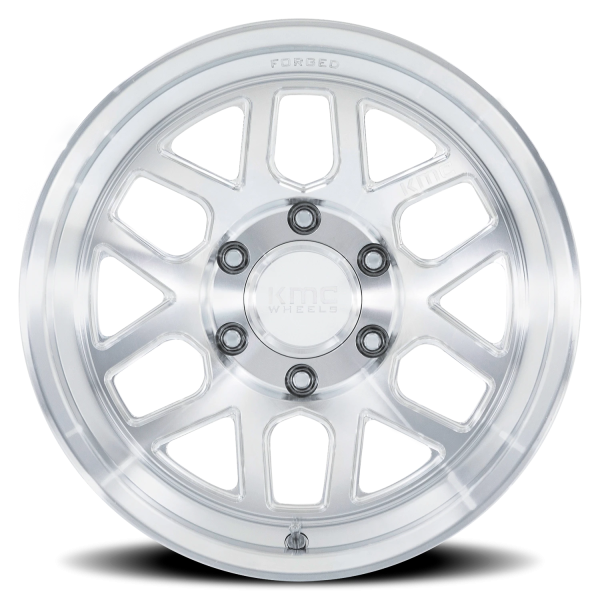 KMC KM446 Mesa Forged Monoblock Wheel - 18x9 Machined Raw Machined Rim (6x139.7 Bolt Pattern, +18...