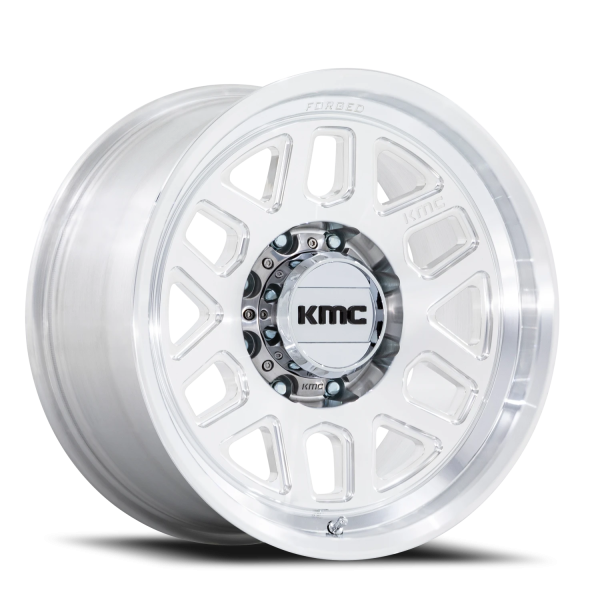 KMC KM451 Mesa Forged Monoblock Wheel - 18x9 Machined Raw Machined Rim (8x165.1 Bolt Pattern, -12...