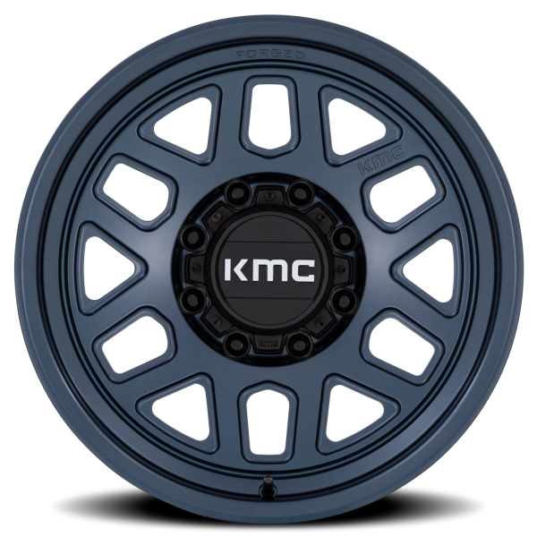 KMC KM451 Mesa Forged Monoblock Wheel - 18x9 Metallic Blue Rim (8x170 Bolt Pattern, -12mm Offset,...