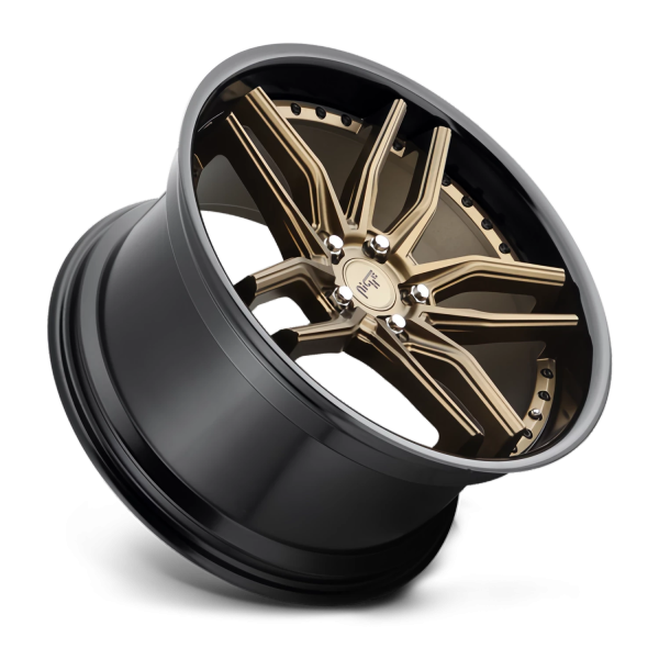 Niche 1PC M195 Matte Bronze Black Bead Ring-20X9-5X114.3 Bolt Pattern, 35 Offset