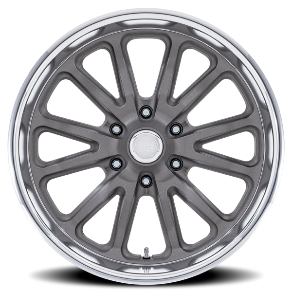 US Mags UC145 Rambler 6 Wheel - 20x9.5 Matte Gunmetal w/ Diamond Cut Lip Rim (6x139.7 Bolt Patter...