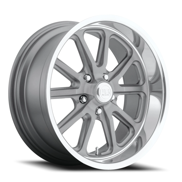 US Mags U111 Rambler Wheel - 20x8.5 Matte Gunmetal w/ Machined Rim (5x114.3 Bolt Pattern, +32mm O...
