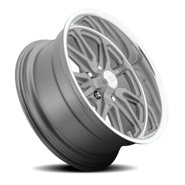 US Mags U111 Rambler Wheel - 20x8.5 Matte Gunmetal w/ Machined Rim (5x114.3 Bolt Pattern, +32mm O...