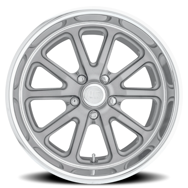 US Mags U111 Rambler Wheel - 20x8.5 Matte Gunmetal w/ Machined Rim (5x114.3 Bolt Pattern, +32mm O...