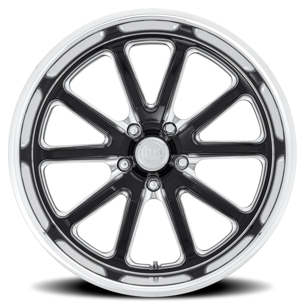US Mags U117 Rambler Wheel - 18x8 Gloss Black w/ Milled Rim (5x127 Bolt Pattern, +1mm Offset, 78....