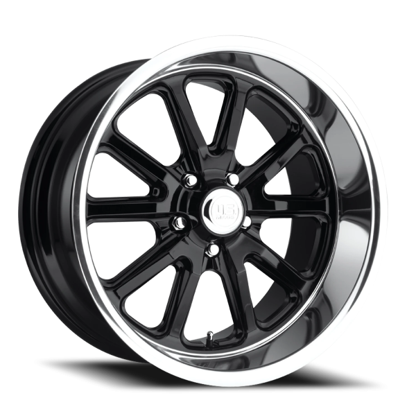 US Mags U121 Rambler Wheel - 18x8 Gloss Black Rim (5x114.3 Bolt Pattern, +1mm Offset, 72.56mm Hub...