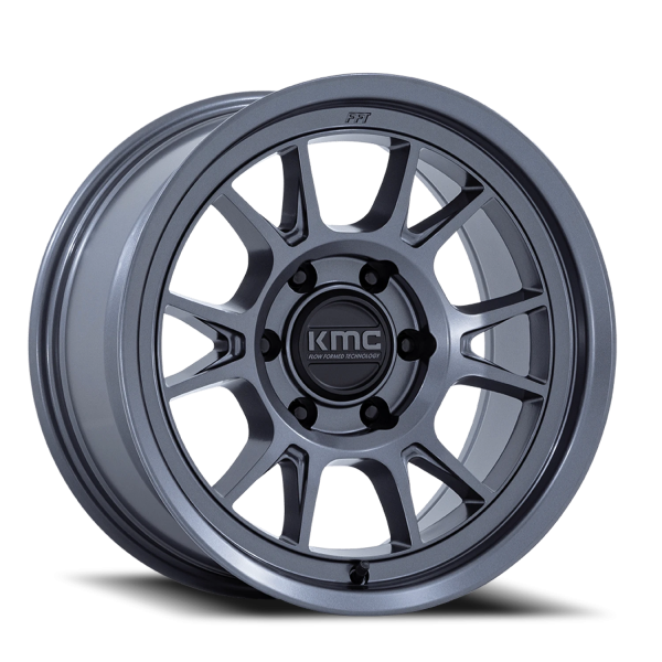KMC KM729AX Range Wheel - 17x8.5 Matte Anthracite Rim (6x139.7 Bolt Pattern, -10mm Offset, 106.1m...