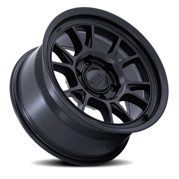 KMC KM729MX Range Wheel - 17x8.5 Matte Black Rim (5x127 Bolt Pattern, -10mm Offset, 71.5mm Hub)