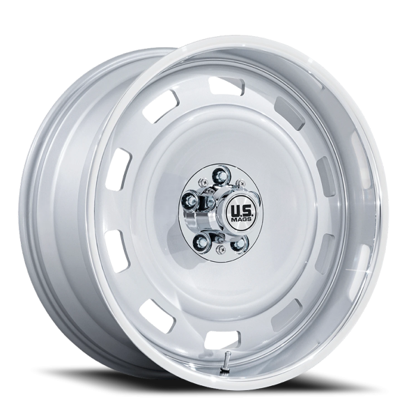 US Mags UC143 Scottsdale Wheel - 17x9 Silver w/ Diamond Cut Lip Rim (6x139.7 Bolt Pattern, -12mm ...