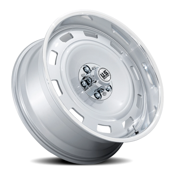 US Mags UC143 Scottsdale Wheel - 17x9 Silver w/ Diamond Cut Lip Rim (6x139.7 Bolt Pattern, -12mm ...