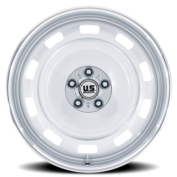 US Mags UC143 Scottsdale Wheel - 17x9 Silver w/ Diamond Cut Lip Rim (6x139.7 Bolt Pattern, -12mm ...
