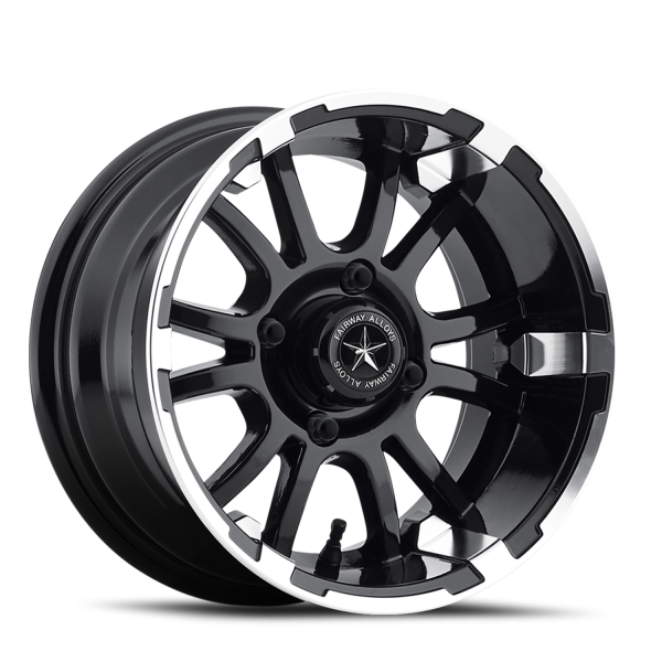 Fairway Alloys Sixer Wheels - Matte Black / Machined