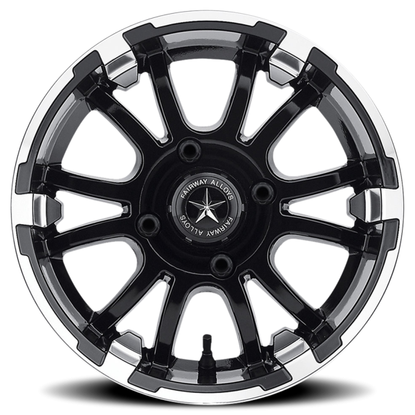 Fairway Alloys Sixer Wheels - Matte Black / Machined