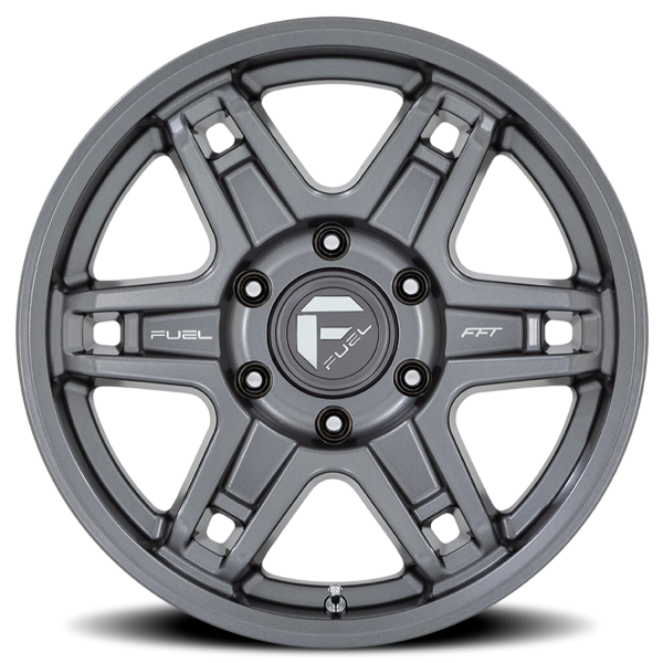 FUEL 1PC D838 MATTE GUNMETAL - 17X8.5 - 5X5.0 BP, -15MM Offset (1 Wheel)