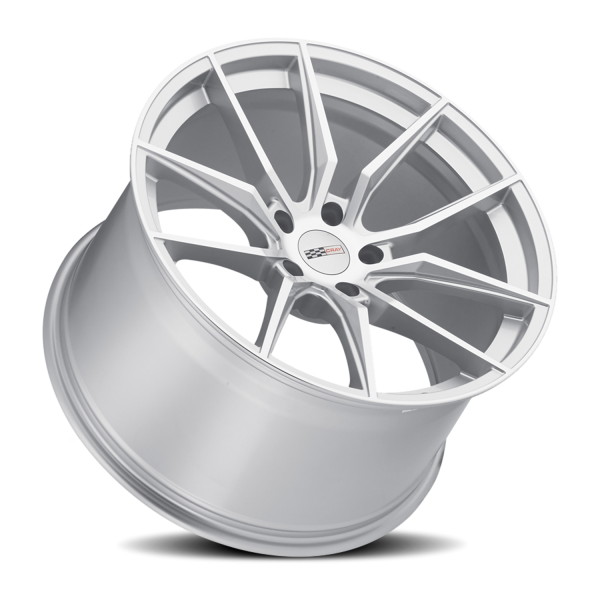 Cray Spider Wheel - 18x9 Silver w/ Mirror Cut Face Rim (5x120.65 Bolt Pattern, +50mm Offset, 70.3...