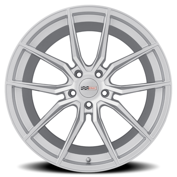 Cray Spider Wheel - 18x9 Silver w/ Mirror Cut Face Rim (5x120.65 Bolt Pattern, +50mm Offset, 70.3...