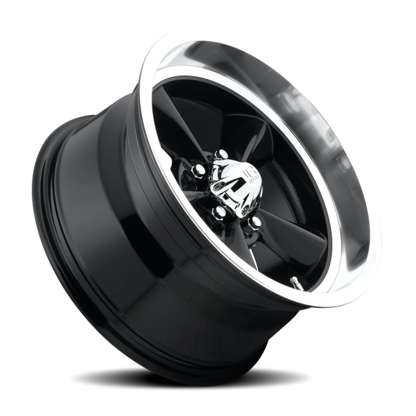 US Mags U107 Standard Wheel - 18x9 Gloss Black Rim (5x120.65 Bolt Pattern, +7mm Offset, 72.56mm H...