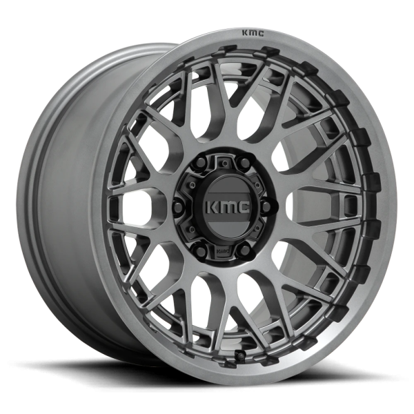 KMC KM722 Technic Wheel - 18x9 Anthracite Rim (5x127 Bolt Pattern, 0mm Offset, 71.5mm Hub)