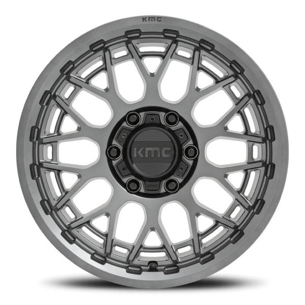 KMC KM722 Technic Wheel - 18x9 Anthracite Rim (5x127 Bolt Pattern, 0mm Offset, 71.5mm Hub)