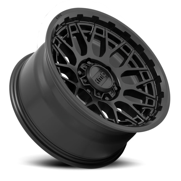 KMC KM722 Technic Wheel - 18x9 Satin Black Rim (5x127 Bolt Pattern, 0mm Offset, 71.5mm Hub)