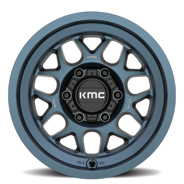 KMC KM725 Terra Wheel - 20x9 Metallic Blue Rim (5x127 Bolt Pattern, -12mm Offset, 71.5mm Hub)