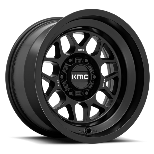 KMC KM725 Terra Wheel - 20x9 Satin Black Rim (6x139.7 Bolt Pattern, -12mm Offset, 106.1mm Hub)