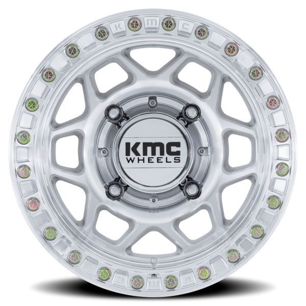 KMC UTV Torx Beadlock UTV KS241 Wheels - Machined Silver