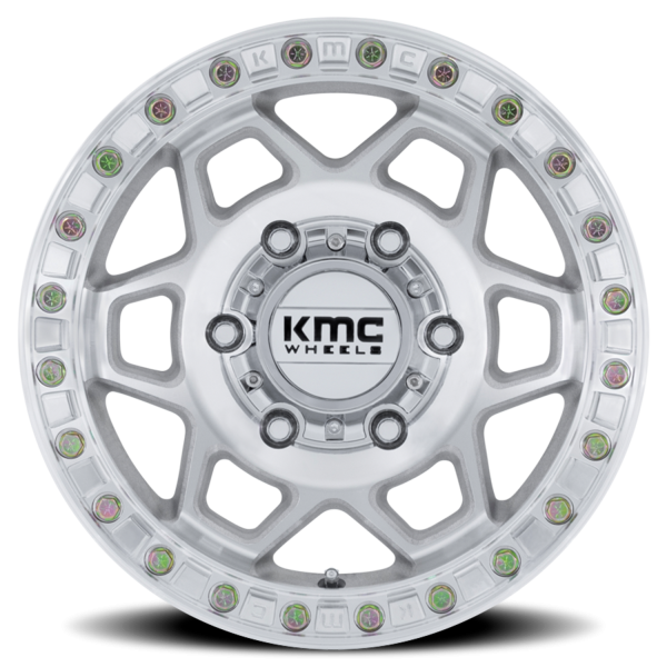 KMC UTV Torx Beadlock UTV KS241 Wheels - Machined Silver