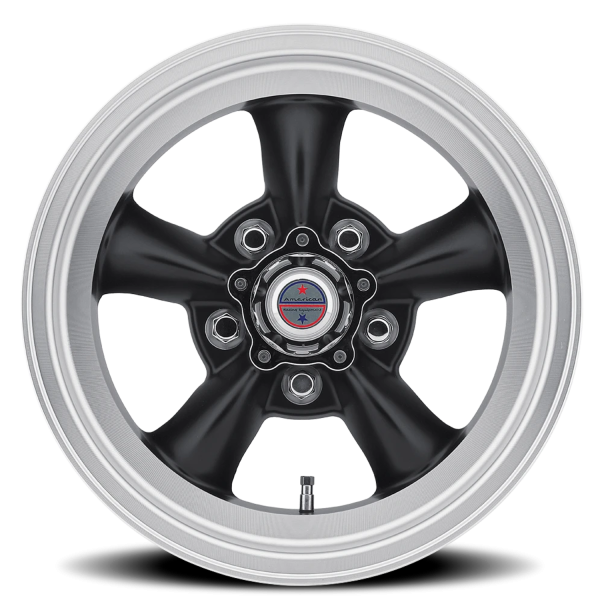 American Racing VN105 Torq Thrust D Wheel - 15x6 Satin Black w/ Machined Lip Rim (5x120.65 Bolt P...