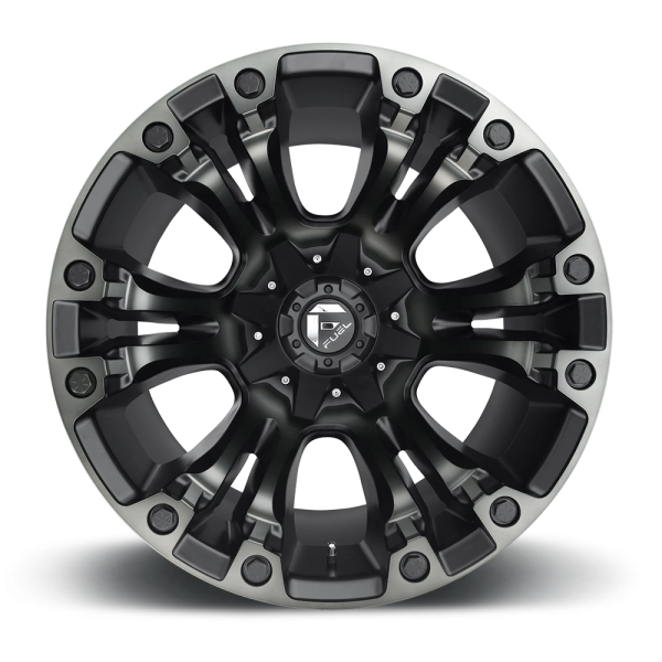FUEL 1PC D569 MATTE BLACK DOUBLE DARK TINT - 18X9 - 6X135/5.5 BP, 19MM Ofs 1 Whl