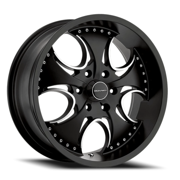 KMC KM755 Venom Wheel - 24x9.5 Matte Black Rim (5x120.65 Bolt Pattern, +12mm Offset, 72.56mm Hub)