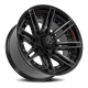 4PLAY 4P08 Gen2 Wheel - 22x10 Gloss Black w/ Brushed Face-Tinted Clear Rim (6x135/139.7 Bolt Patt...
