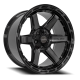 4PLAY 4P63 Gen3 Wheel - 22x10 Gloss Black w/ Brushed Face-Tinted Clear Rim (5x127/139.7 Bolt Patt...