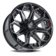4PLAY 4P80R Gen2 Wheel - 22x12 Gloss Black w/ Brushed Face-Tinted Clear Rim (8x180 Bolt Pattern, ...