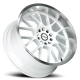 SHIFT H28 Crank Wheel - 18x8.5 White w/ Polished Lip Rim (5x114.3/120 Bolt Pattern, +30mm Offset,...