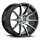 SHIFT H34 Gear Wheel - 18x9 Gloss Black w/ Machined Rim (5x100/114.3 Bolt Pattern, +30mm Offset, ...