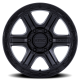 KMC KM551 Outrun Wheel - 17x8.5 Matte Black w/ Gloss Black Lip Rim (5x127 Bolt Pattern, -10mm Off...